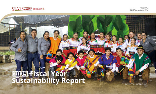 Thumbnail Silvercorp Metals
 Sustainability Report fy2025