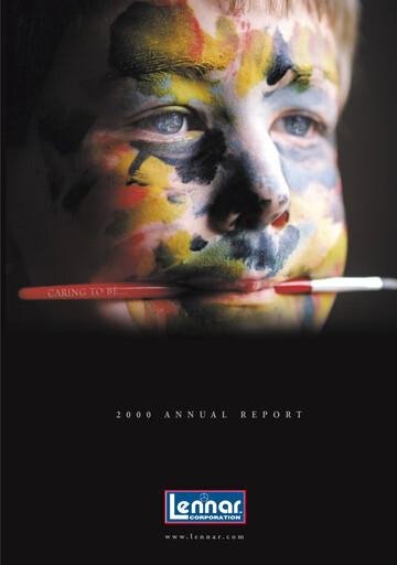 Thumbnail Lennar Annual Report 2000