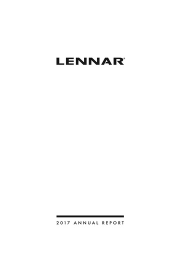 Thumbnail Lennar Annual Report 2017