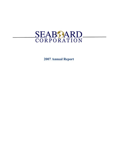 Thumbnail Seaboard Corporation Annual Report 2007
