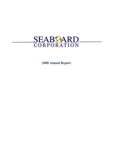 Thumbnail Seaboard Corporation Annual Report 2008