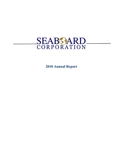 Thumbnail Seaboard Corporation Annual Report 2010