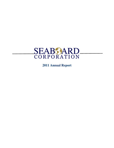 Thumbnail Seaboard Corporation Annual Report 2011