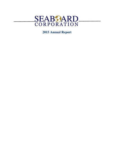 Thumbnail Seaboard Corporation Annual Report 2015