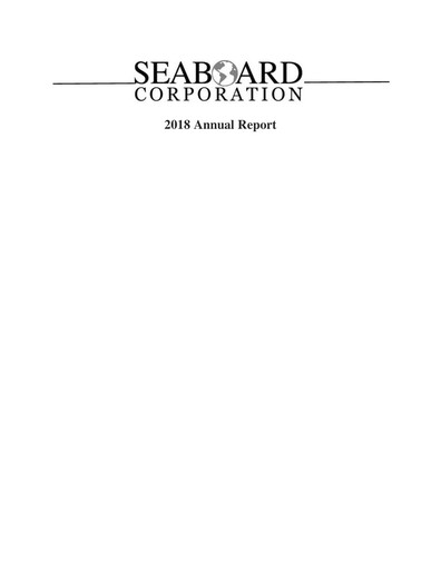 Thumbnail Seaboard Corporation Annual Report 2018