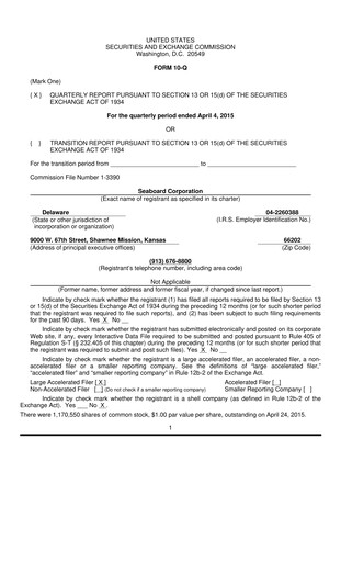 Thumbnail Seaboard Corporation Quarterly Report 2015-q1