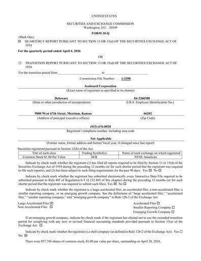 Thumbnail Seaboard Corporation Quarterly Report 2026-q1
