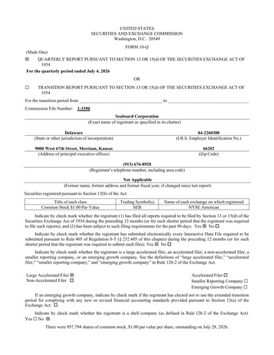 Thumbnail Seaboard Corporation Quarterly Report 2026-q2