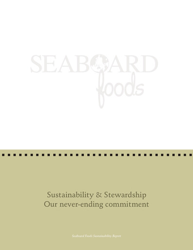 Vorschaubild Seaboard Corporation Nachhaltigkeitsbericht 2008
