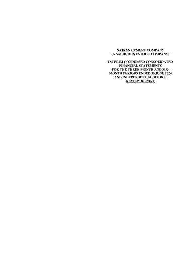Thumbnail Najran Cement Company Quarterly Report 2024-q2