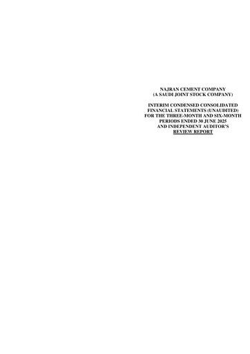 Thumbnail Najran Cement Company Quarterly Report 2025-q2