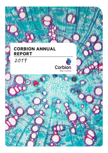 Thumbnail Corbion Annual Report 2019