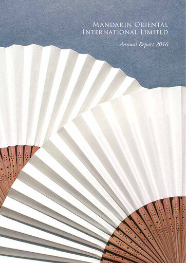 Thumbnail Mandarin Oriental Annual Report 2016