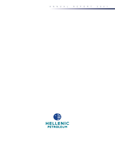 Vorschaubild HELLENiQ ENERGY Jahresbericht 2001