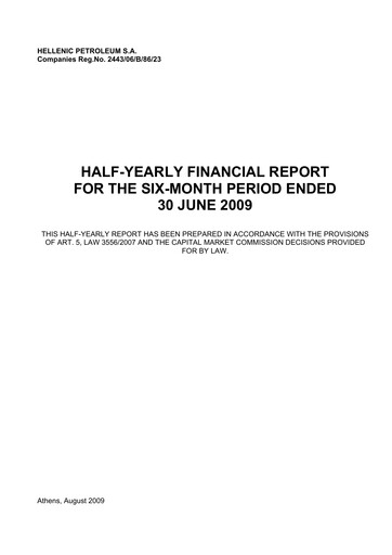 Miniature HELLENiQ ENERGY Rapport semestriel 2009-h1