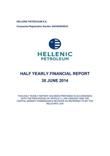 Miniature HELLENiQ ENERGY Rapport semestriel 2014-h1