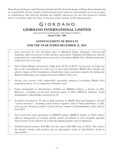 Thumbnail Giordano Financial Report 2013