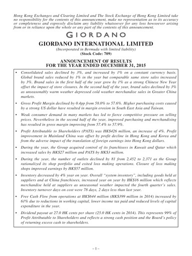 Thumbnail Giordano Financial Report 2015