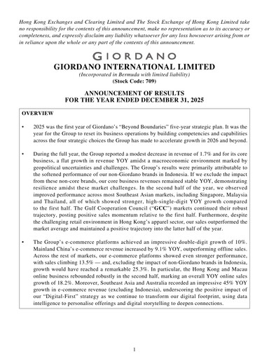 Thumbnail Giordano Financial Report 2025