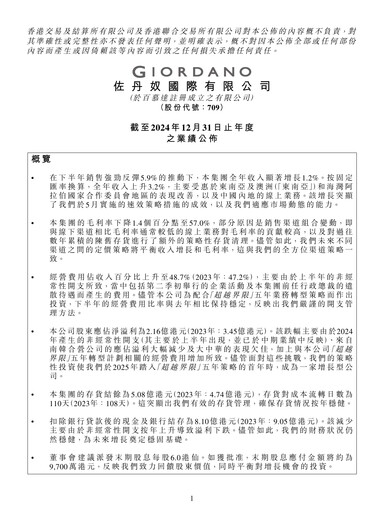 Thumbnail Giordano Financial Report 2024