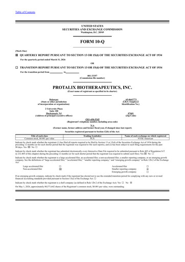 Thumbnail Protalix BioTherapeutics
 Quarterly Report 2026-q1