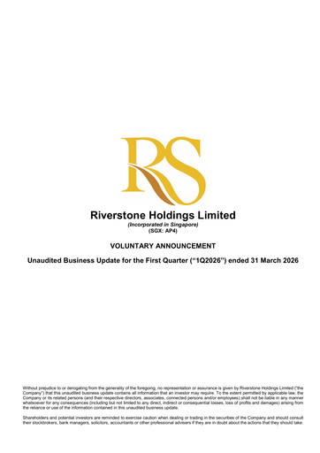 Thumbnail Riverstone Holdings Quarterly Report 2026-q1