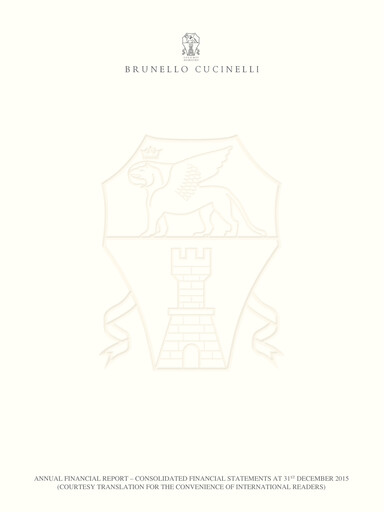 Thumbnail Brunello Cucinelli Financial Statement 2015