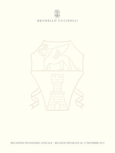 Miniature Brunello Cucinelli Bilan financier 2013