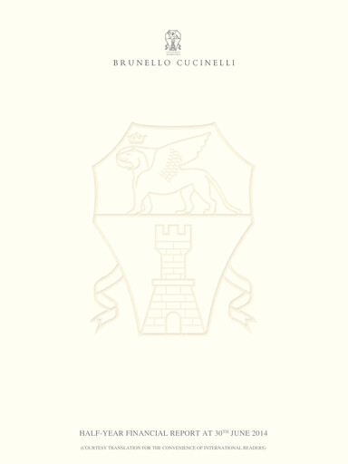 Thumbnail Brunello Cucinelli Half-year Report 2014-h1