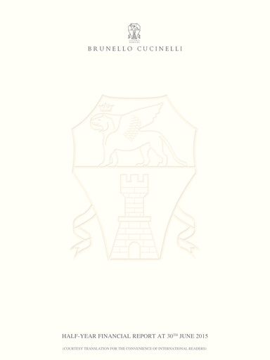 Thumbnail Brunello Cucinelli Half-year Report 2015-h1