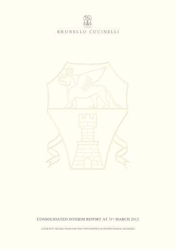 Thumbnail Brunello Cucinelli Quarterly Report 2012-q1