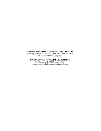 Thumbnail Sustained Infrastructure Holding Company (sisco) Financial Statement 2023