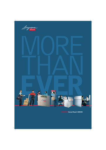 Thumbnail Singapore Post Annual Report 2004-2005