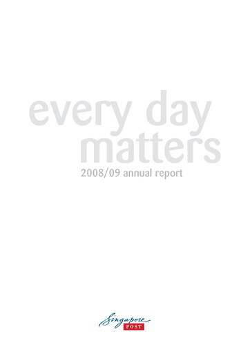 Thumbnail Singapore Post Annual Report 2008-2009