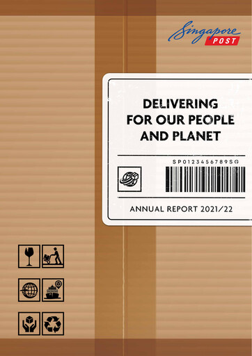 Thumbnail Singapore Post Annual Report 2021-2022