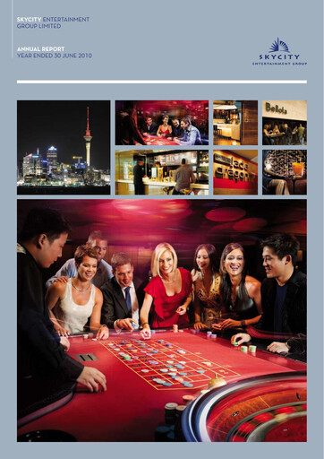 Thumbnail Skycity Entertainment Group Annual Report 2010