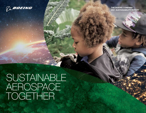Thumbnail Boeing Sustainability Report 2021