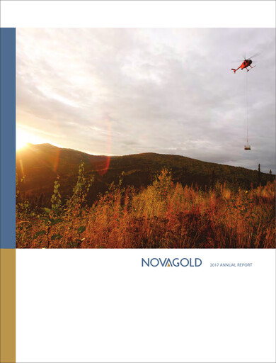 Thumbnail NovaGold Resources
 Annual Report 2017