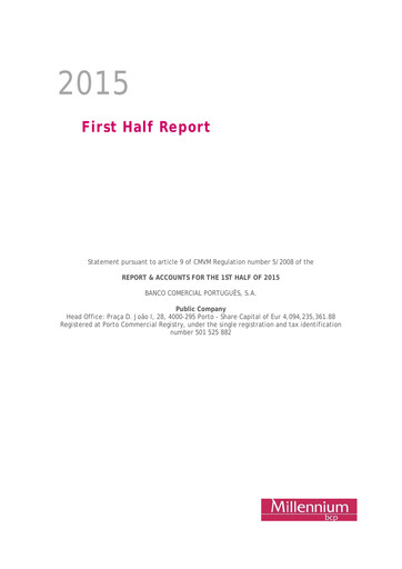 Miniature Banco Comercial Português (Millennium bcp) Rapport semestriel 2015-h1