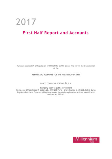 Miniature Banco Comercial Português (Millennium bcp) Rapport semestriel 2017-h1