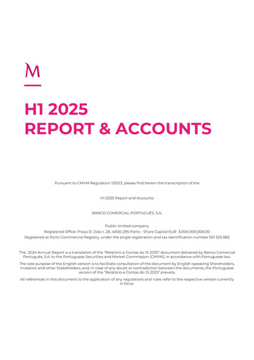 Miniature Banco Comercial Português (Millennium bcp) Rapport semestriel 2025-h1