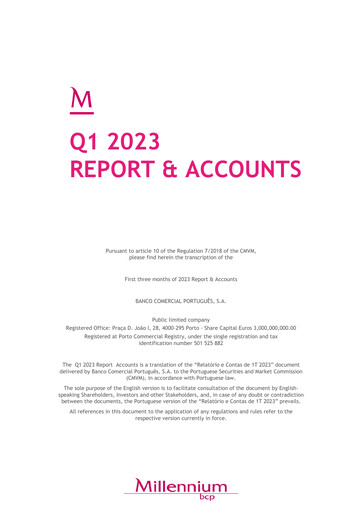 Miniature Banco Comercial Português (Millennium bcp) Rapport trimestriel 2023-q1