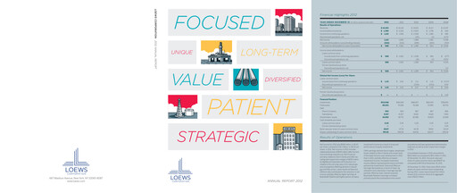 Thumbnail Loews Corporation
 Annual Report 2012