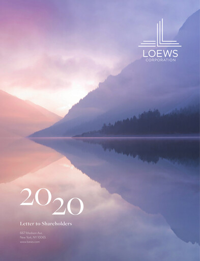 Thumbnail Loews Corporation
 Annual Report 2020