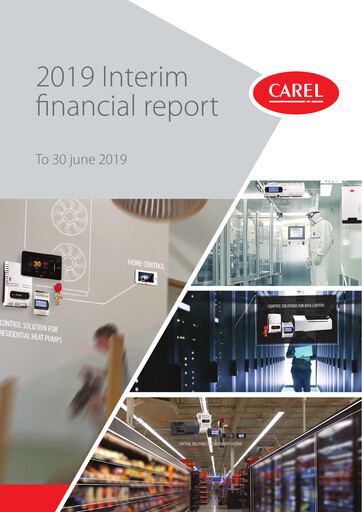 Thumbnail Carel Industries Financial Report 2019-h1