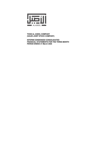 Thumbnail Thob Al Aseel Company Quarterly Report 2026-q1
