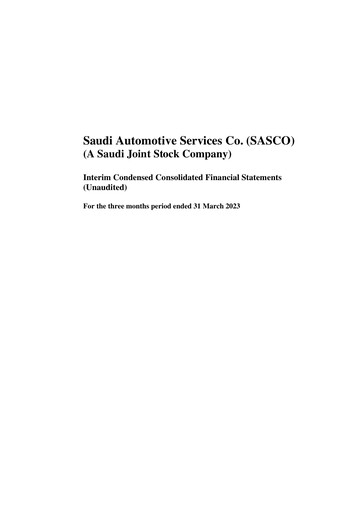 Vorschaubild Saudi Automotive Services Company Quartalsbericht 2023-q1