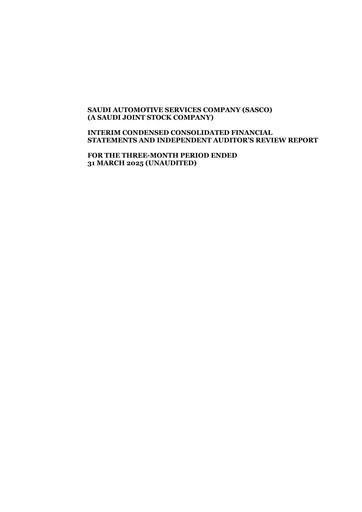 Vorschaubild Saudi Automotive Services Company Quartalsbericht 2025-q1