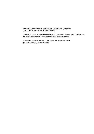 Vorschaubild Saudi Automotive Services Company Quartalsbericht 2025-q2
