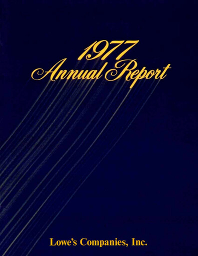 Thumbnail Lowe's Companies Annual Report 1977